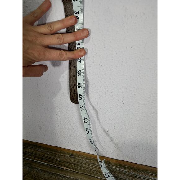 Vintage Boho Concho leather Belt Western Brown 40” Desertcore 90s Indie Festival - Picture 5 of 7